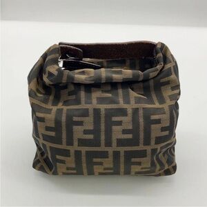 Fendi Brown and Black Monogram Mini Bag